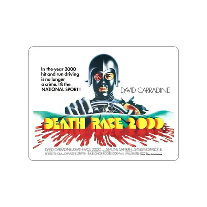 DEATH RACE 2000 (2) 1975 Movie Poster STICKER Vinyl Die-Cut Decal - The Sticker Space