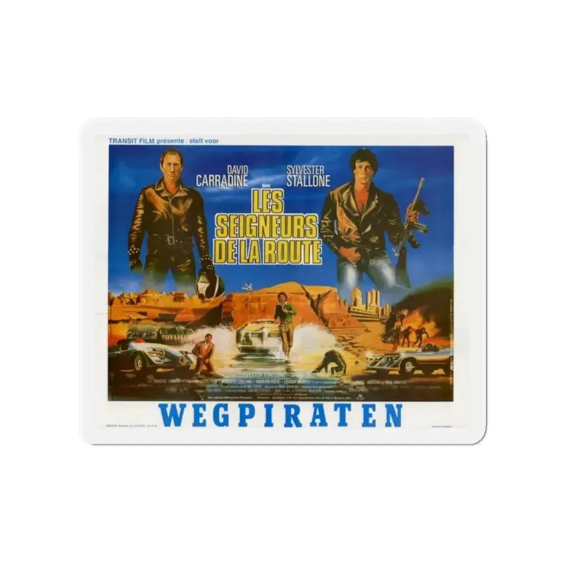 DEATH RACE 2000 (BELGIAN) 1975 Movie Poster - Refrigerator Magnet - The Sticker Space