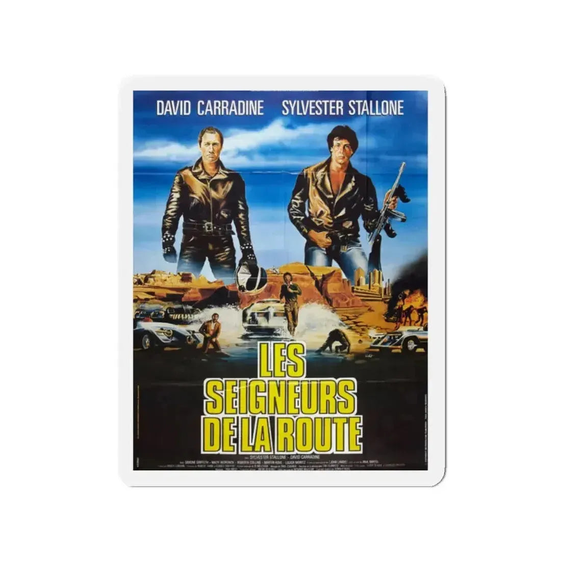 DEATH RACE 2000 (FRENCH) 1975 Movie Poster - Refrigerator Magnet - The Sticker Space