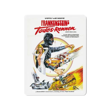 DEATH RACE 2000 (GERMAN) 1975 Movie Poster - Refrigerator Magnet 2 Inch - The Sticker Space