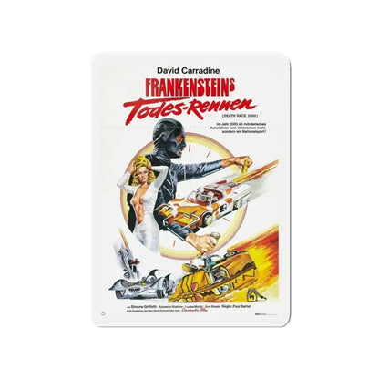 DEATH RACE 2000 (GERMAN) 1975 Movie Poster - Refrigerator Magnet - The Sticker Space