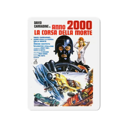 DEATH RACE 2000 (italian) 1975 Movie Poster - Refrigerator Magnet 2 Inch - The Sticker Space