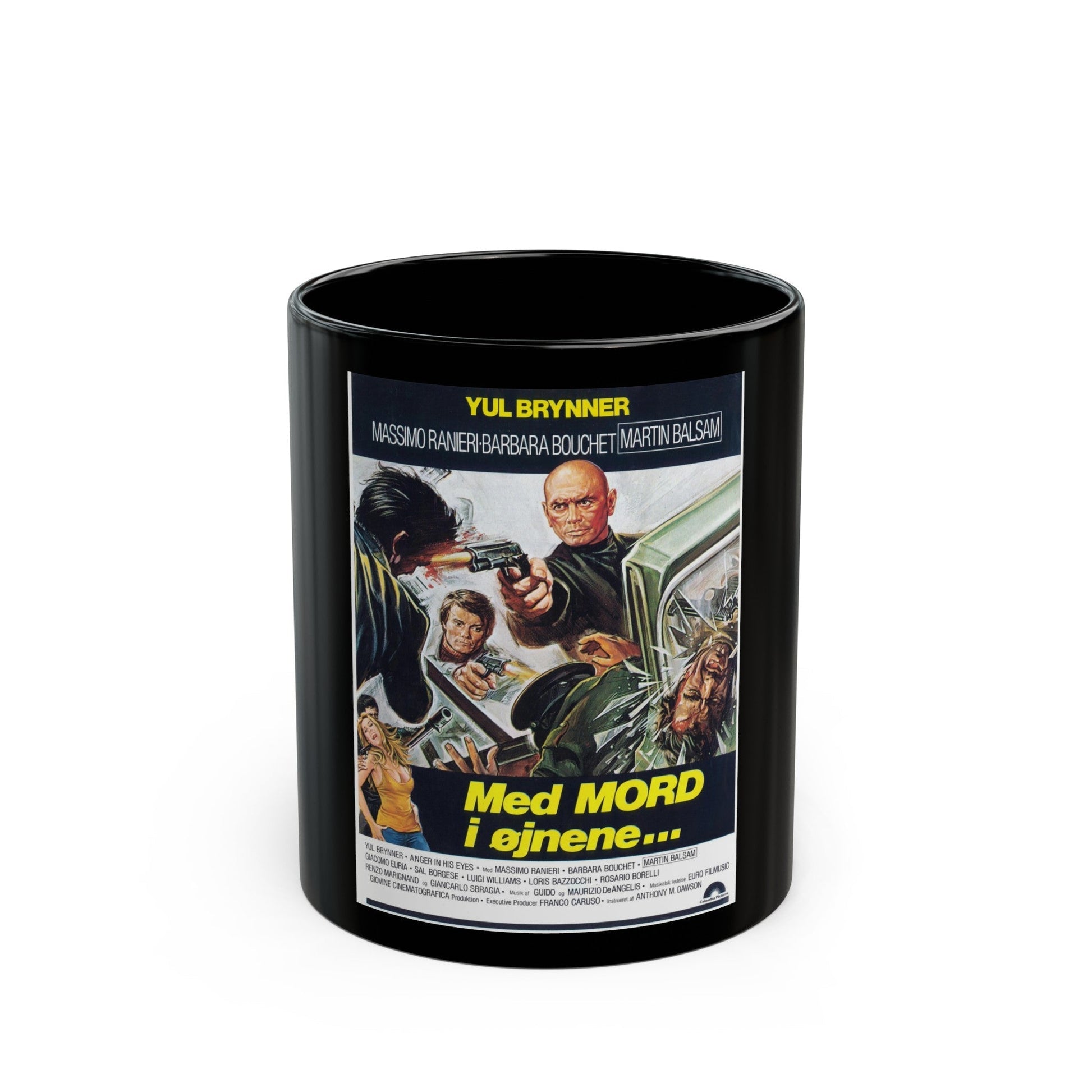 DEATH RAGE 1976 Movie Poster - Black Coffee Mug-11oz-The Sticker Space