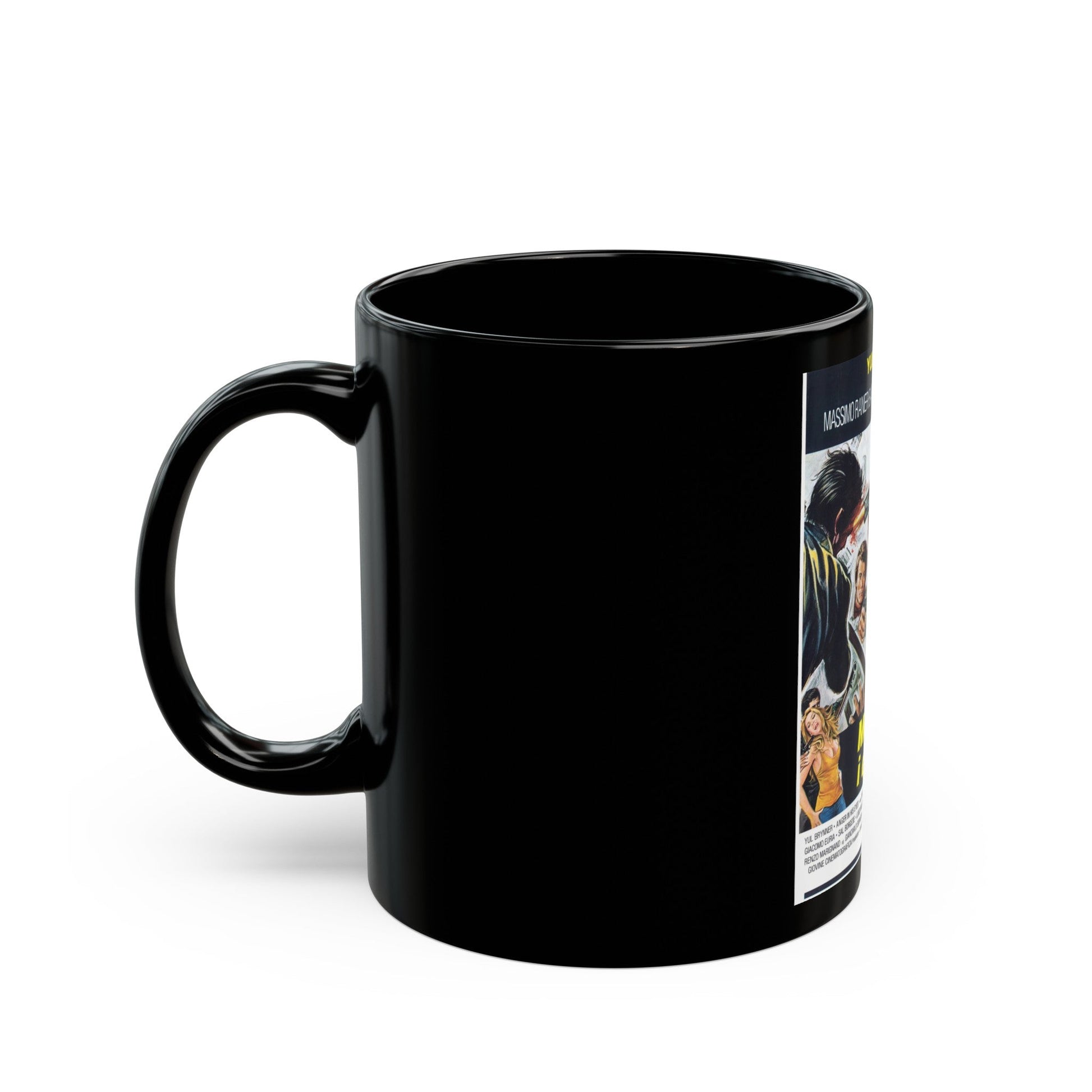 DEATH RAGE 1976 Movie Poster - Black Coffee Mug-The Sticker Space