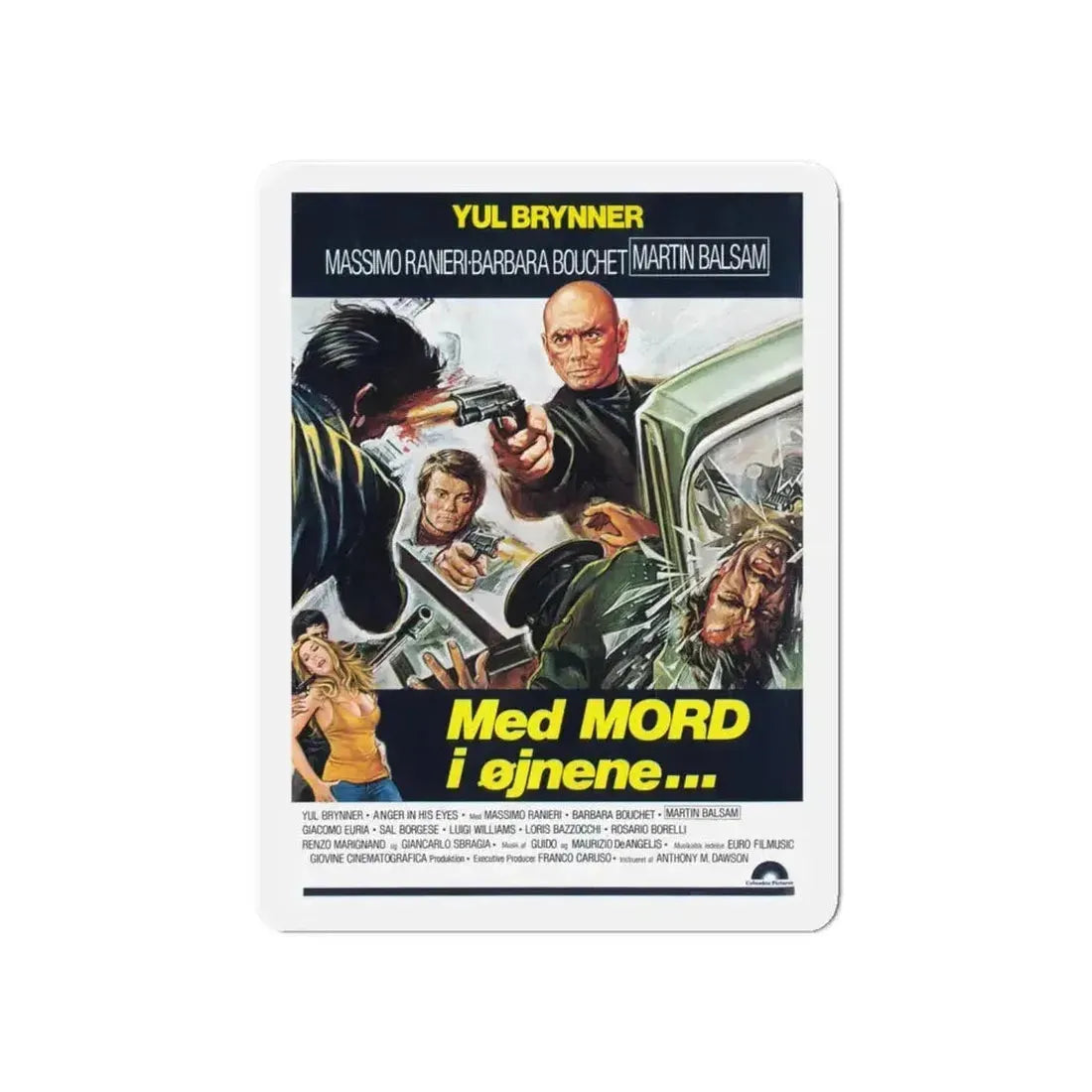 DEATH RAGE 1976 Movie Poster - Refrigerator Magnet - The Sticker Space