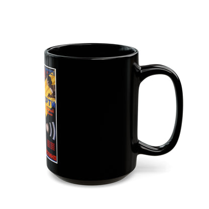 DEATH RAY 1967 Movie Poster - Black Coffee Mug-The Sticker Space