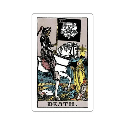 Death (Rider Waite Tarot Deck) STICKER Vinyl Die-Cut Decal 2 Inch - The Sticker Space