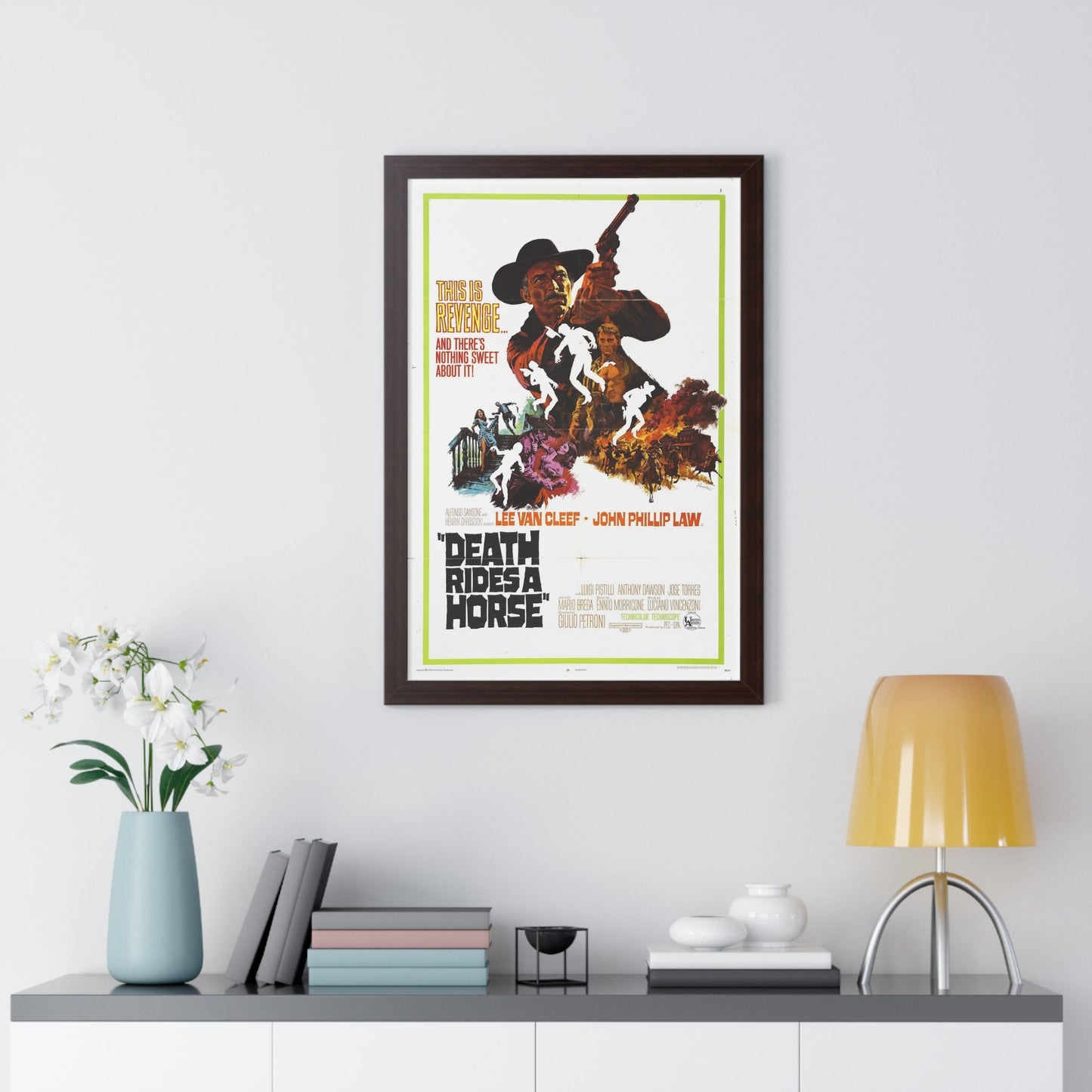 DEATH RIDES A HORSE 1967 - Framed Movie Poster-The Sticker Space