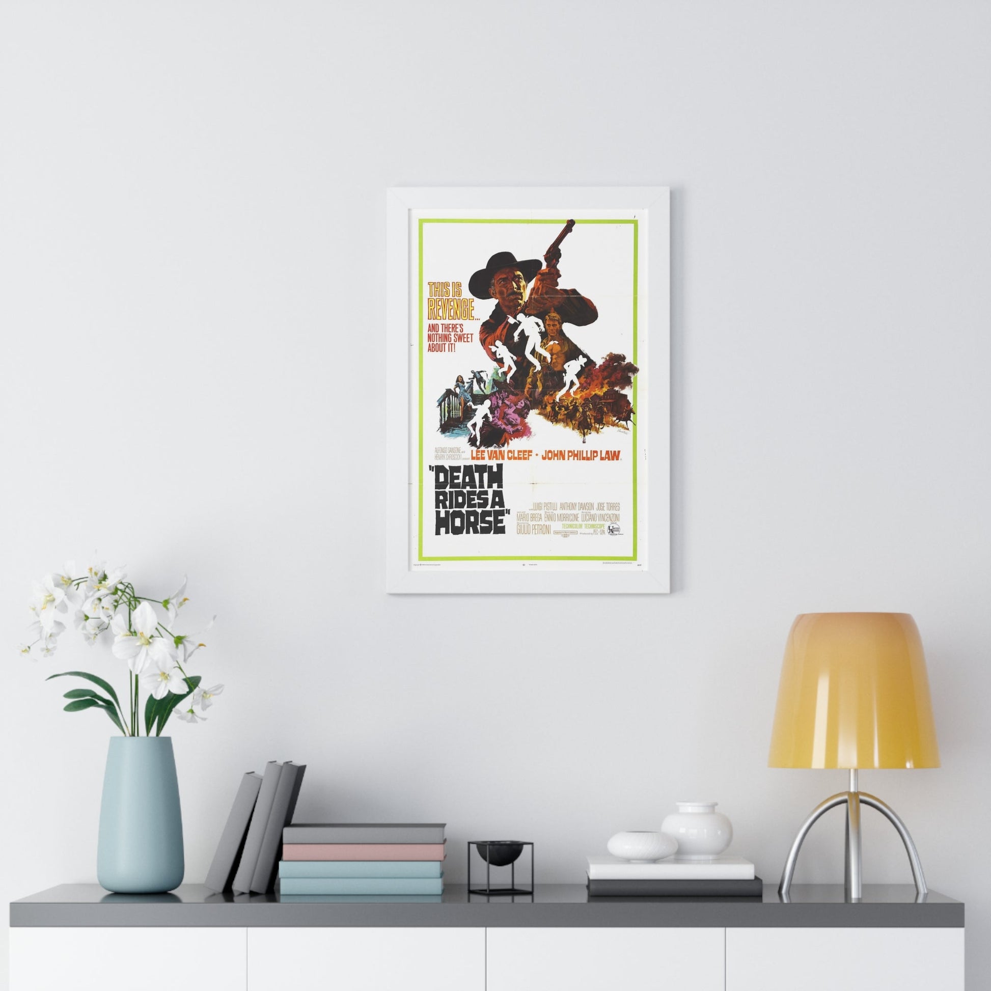 DEATH RIDES A HORSE 1967 - Framed Movie Poster-The Sticker Space