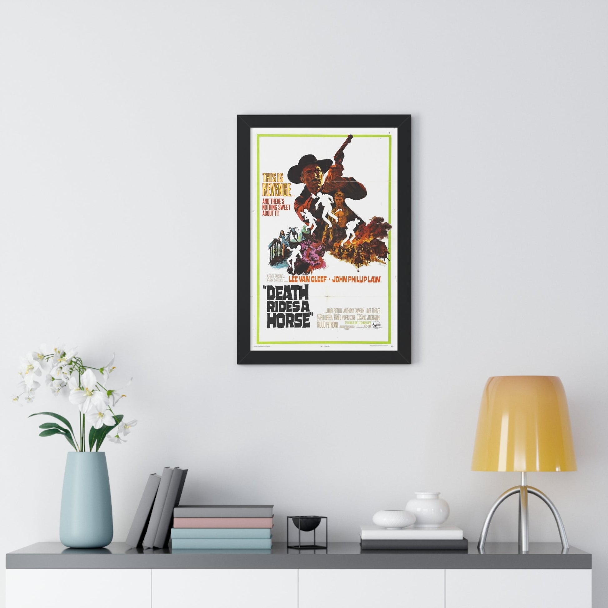 DEATH RIDES A HORSE 1967 - Framed Movie Poster-The Sticker Space