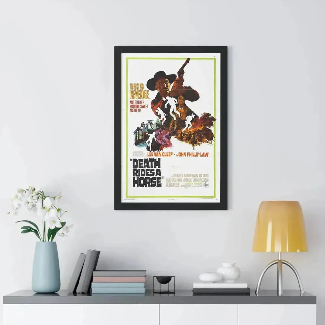 DEATH RIDES A HORSE 1967 - Framed Movie Poster - The Sticker Space
