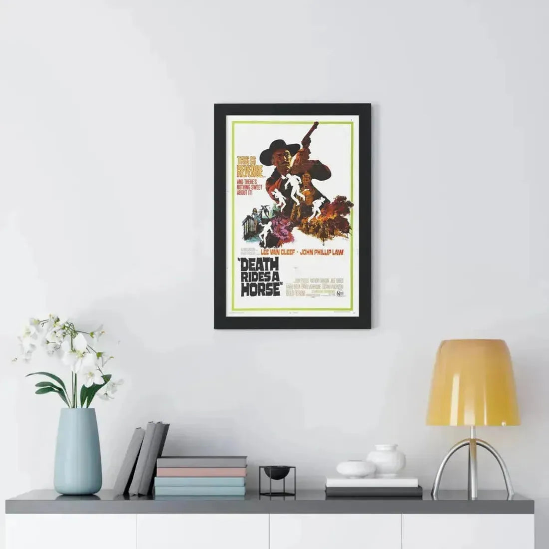 DEATH RIDES A HORSE 1967 - Framed Movie Poster - The Sticker Space