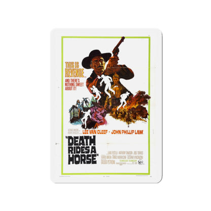 DEATH RIDES A HORSE 1967 Movie Poster - Die-Cut Magnet-2" x 2"-The Sticker Space