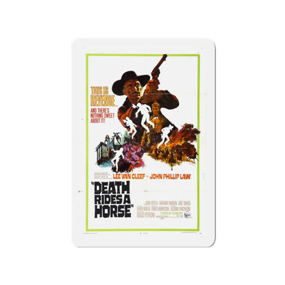 DEATH RIDES A HORSE 1967 Movie Poster - Die-Cut Magnet-3" x 3"-The Sticker Space