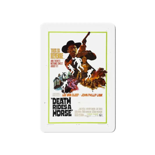 DEATH RIDES A HORSE 1967 Movie Poster - Refrigerator Magnet 6 Inch - The Sticker Space