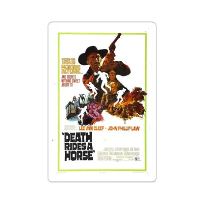 DEATH RIDES A HORSE 1967 Movie Poster - STICKER Vinyl Kiss-Cut Decal 3 Inch White - The Sticker Space
