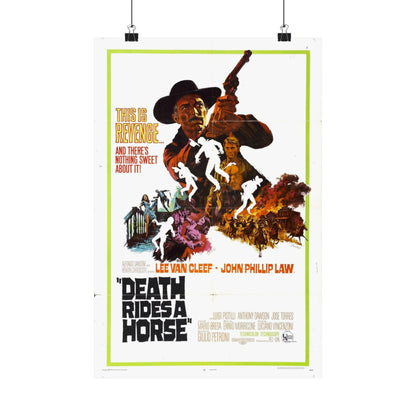 DEATH RIDES A HORSE 1967 - Paper Movie Poster-12″ x 18″-The Sticker Space