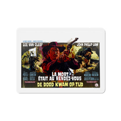 DEATH RIDES A HORSE (BELGIUM) 1967 Movie Poster - Die-Cut Magnet-2" x 2"-The Sticker Space