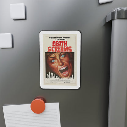 Death Screams 1982 Movie Poster Die-Cut Magnet-The Sticker Space