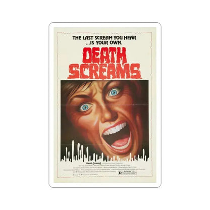 Death Screams 1982 Movie Poster STICKER Vinyl Die-Cut Decal 2 Inch - The Sticker Space