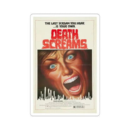 Death Screams 1982 Movie Poster STICKER Vinyl Die-Cut Decal 2 Inch - The Sticker Space