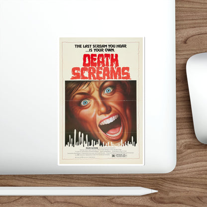 Death Screams 1982 Movie Poster STICKER Vinyl Die-Cut Decal-The Sticker Space