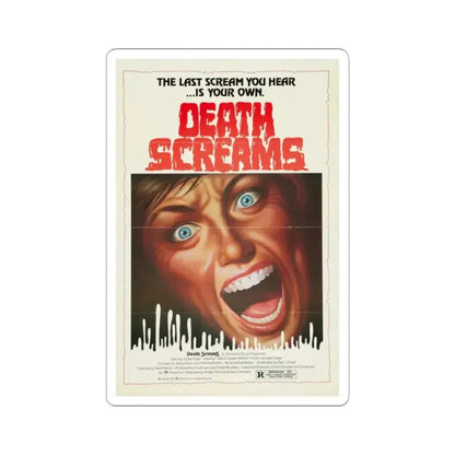 Death Screams 1982 Movie Poster - STICKER Vinyl Kiss-Cut Decal 2 Inch White - The Sticker Space
