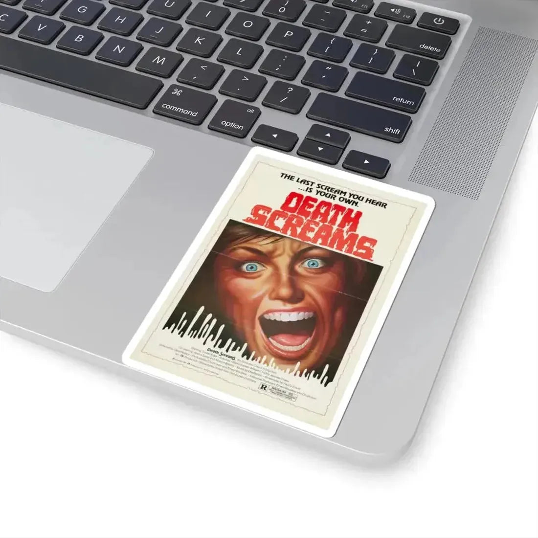 Death Screams 1982 Movie Poster - STICKER Vinyl Kiss-Cut Decal - The Sticker Space