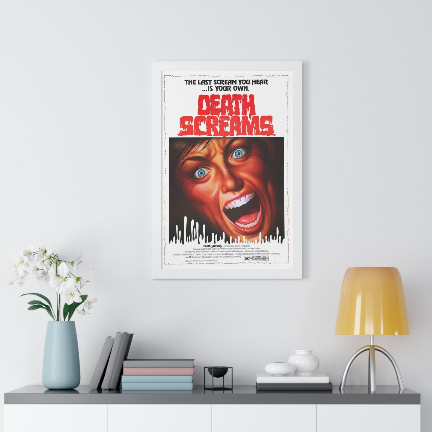 DEATH SCREAMS (HOUSE OF DEATH) 1982 - Framed Movie Poster-The Sticker Space