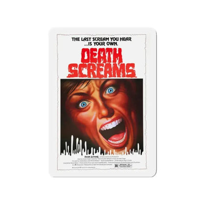 DEATH SCREAMS (HOUSE OF DEATH) 1982 Movie Poster - Refrigerator Magnet 2 Inch - The Sticker Space