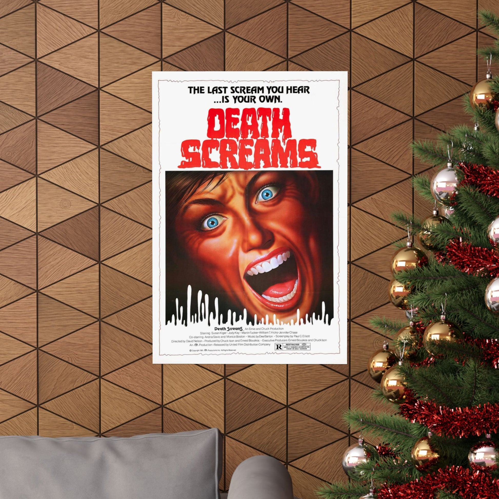 DEATH SCREAMS (HOUSE OF DEATH) 1982 - Paper Movie Poster-The Sticker Space