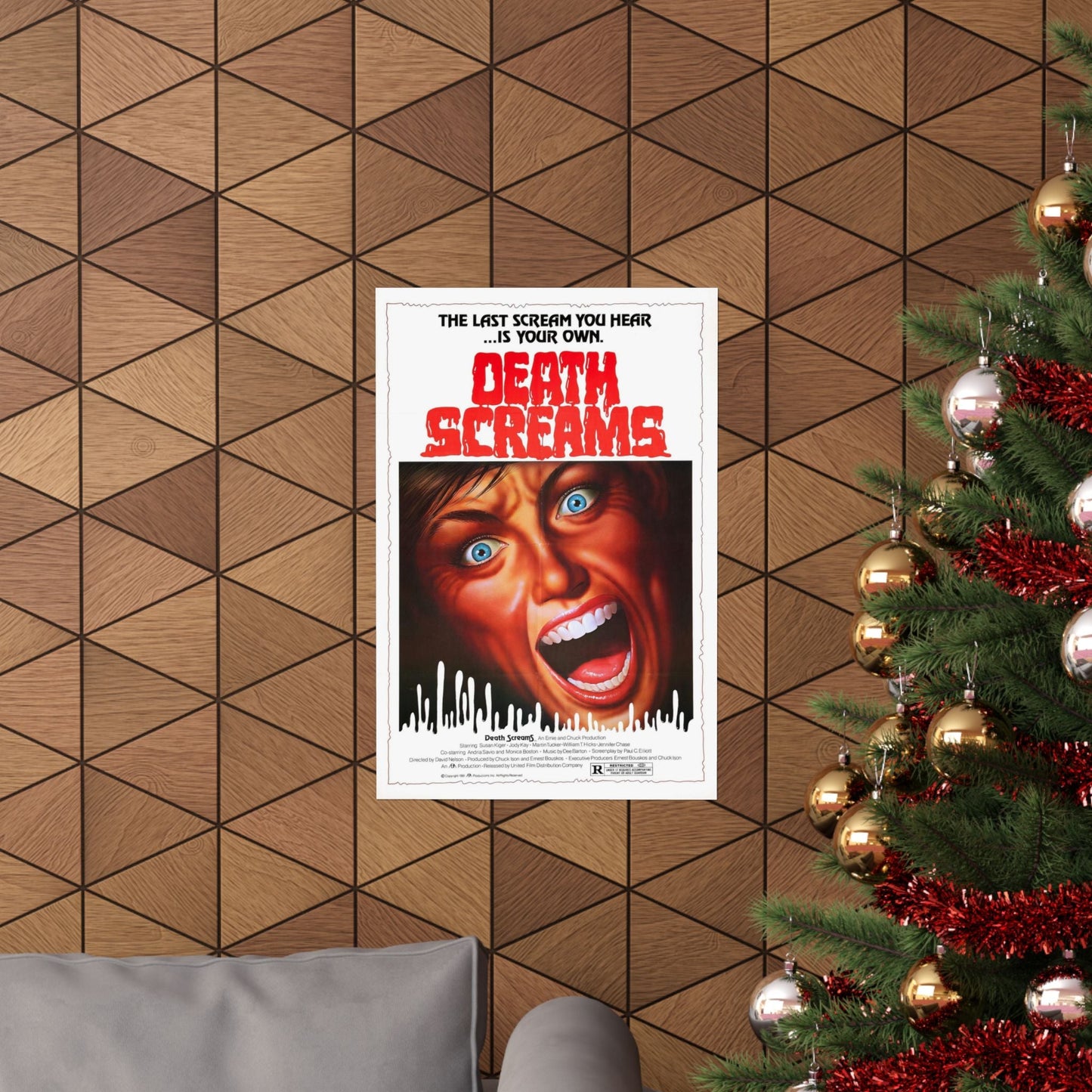 DEATH SCREAMS (HOUSE OF DEATH) 1982 - Paper Movie Poster-The Sticker Space