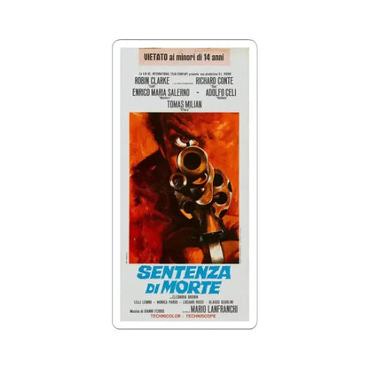 DEATH SENTENCE 1968 Movie Poster - STICKER Vinyl Kiss-Cut Decal 4 Inch White - The Sticker Space