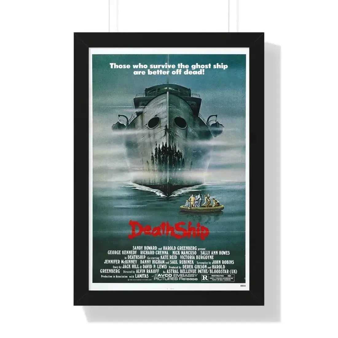 DEATH SHIP 1980 - Framed Movie Poster 16″ x 24″ Black - The Sticker Space
