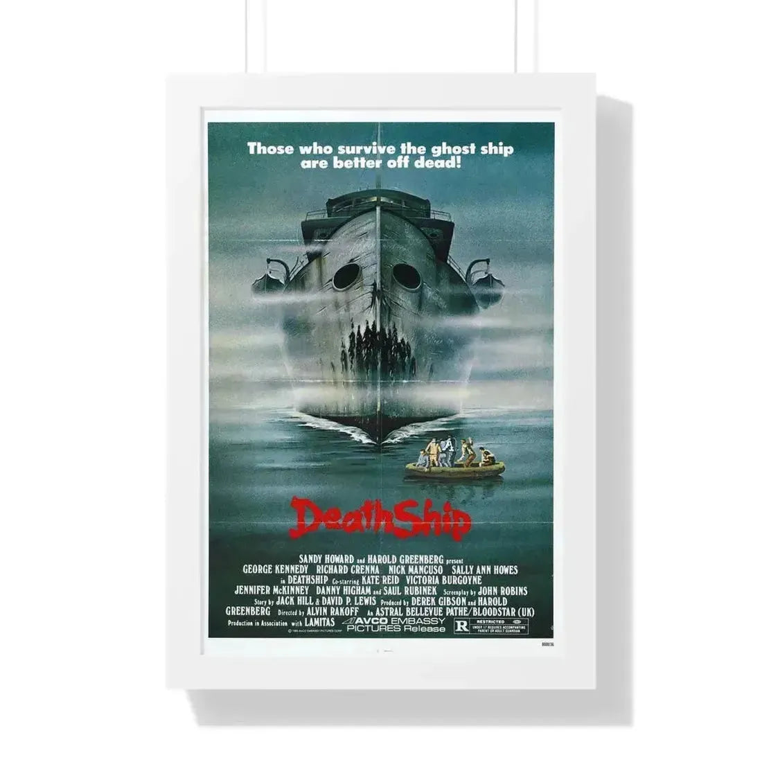 DEATH SHIP 1980 - Framed Movie Poster 16″ x 24″ White - The Sticker Space