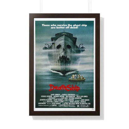DEATH SHIP 1980 - Framed Movie Poster 20" x 30" Walnut - The Sticker Space