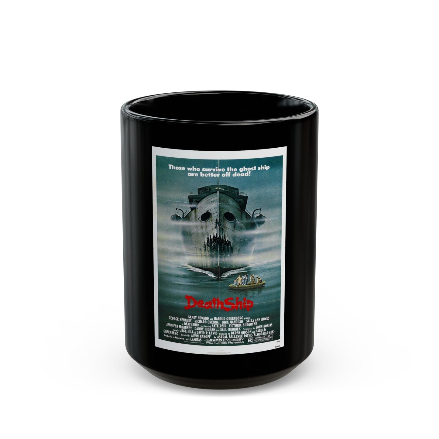 DEATH SHIP 1980 Movie Poster - Black Coffee Mug-15oz-The Sticker Space