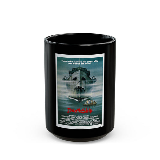 DEATH SHIP 1980 Movie Poster - Black Coffee Mug-15oz-The Sticker Space