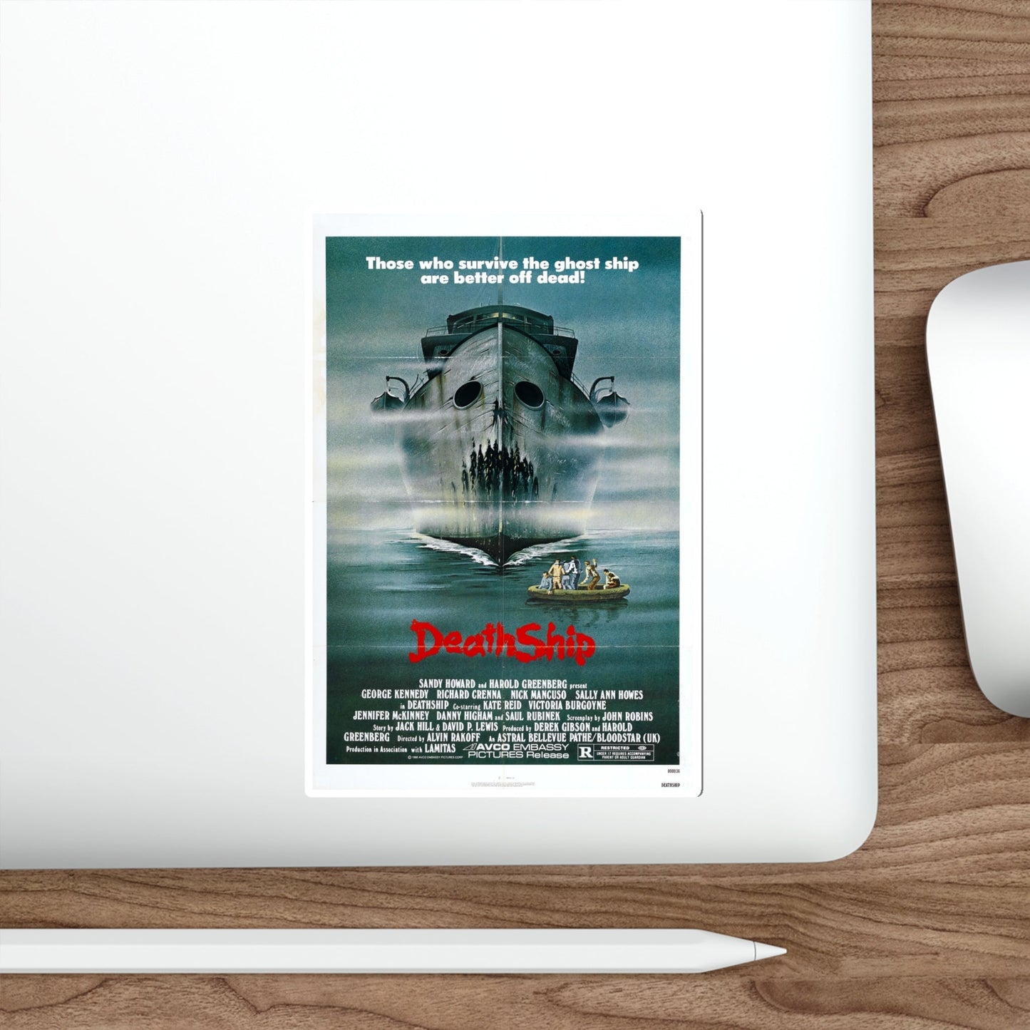 DEATH SHIP 1980 Movie Poster STICKER Vinyl Die-Cut Decal-The Sticker Space