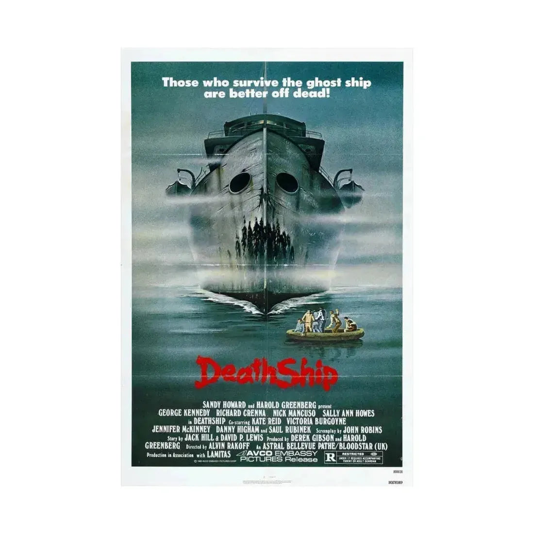 DEATH SHIP 1980 - Paper Movie Poster - The Sticker Space