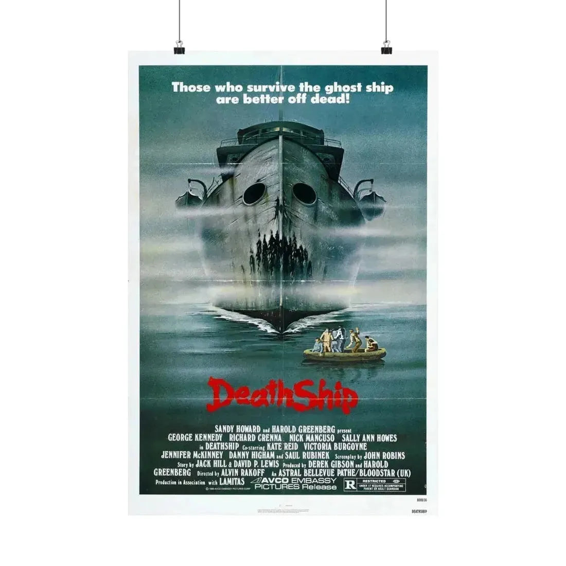 DEATH SHIP 1980 - Paper Movie Poster - The Sticker Space