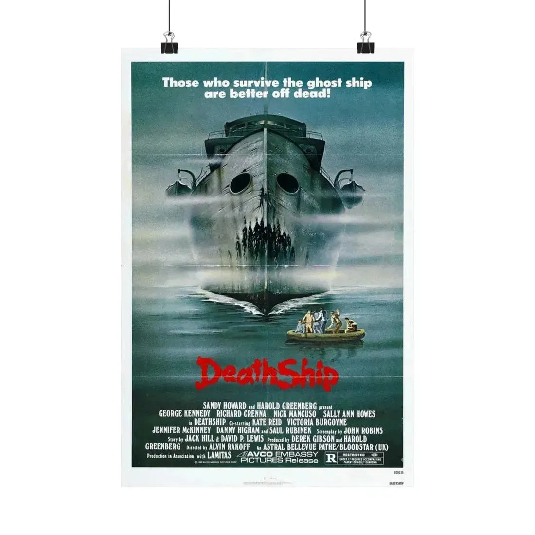 DEATH SHIP 1980 - Paper Movie Poster - The Sticker Space
