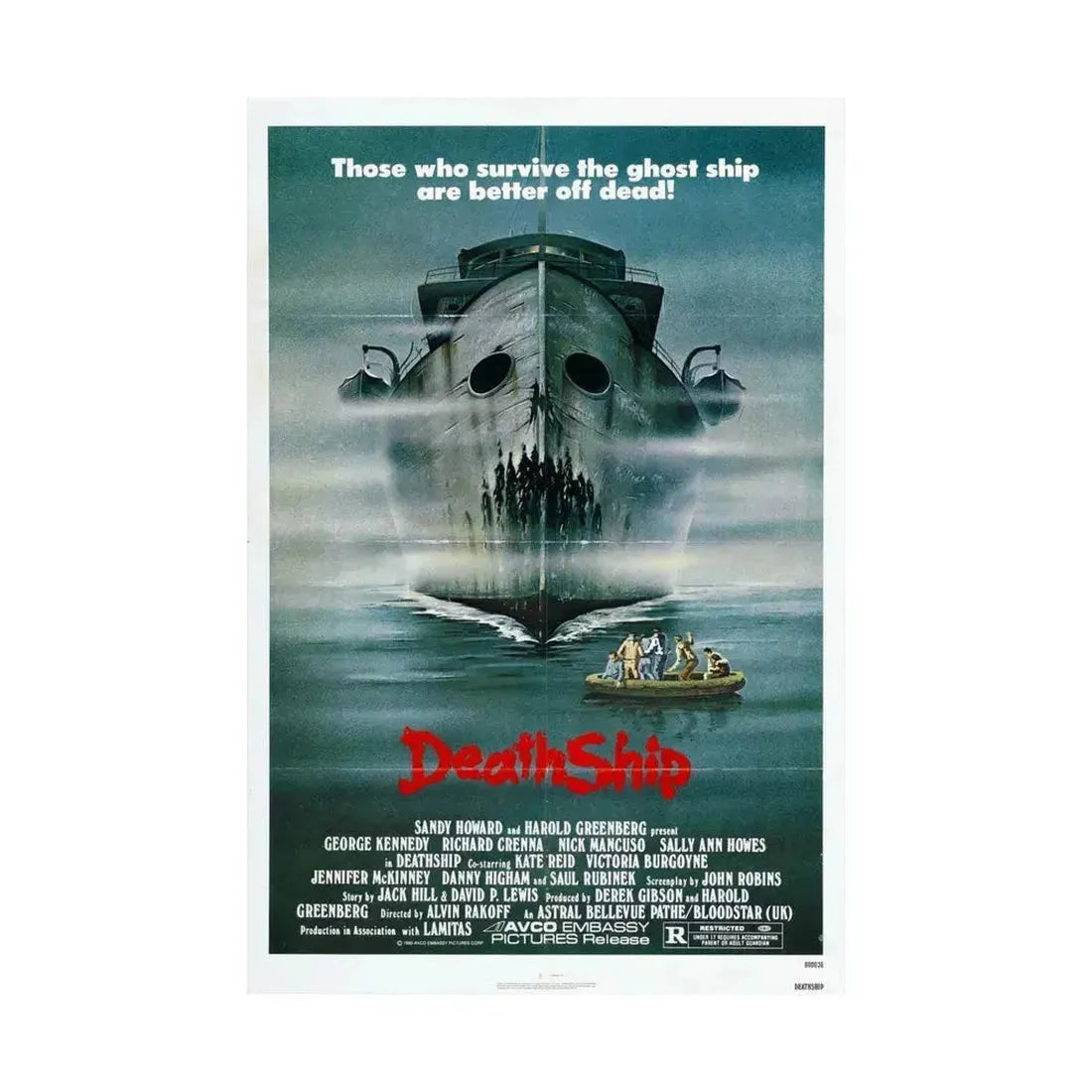 DEATH SHIP 1980 - Paper Movie Poster - The Sticker Space