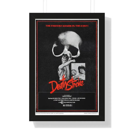 DEATH STROKE 1981 - Framed Movie Poster 16″ x 24″ Black - The Sticker Space