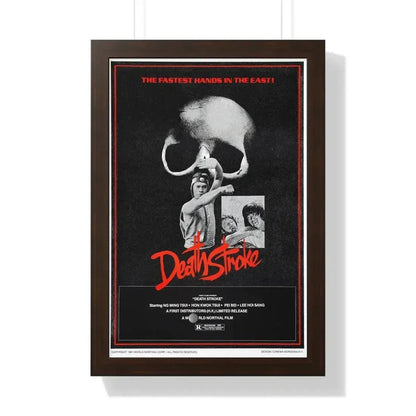 DEATH STROKE 1981 - Framed Movie Poster 16″ x 24″ Walnut - The Sticker Space