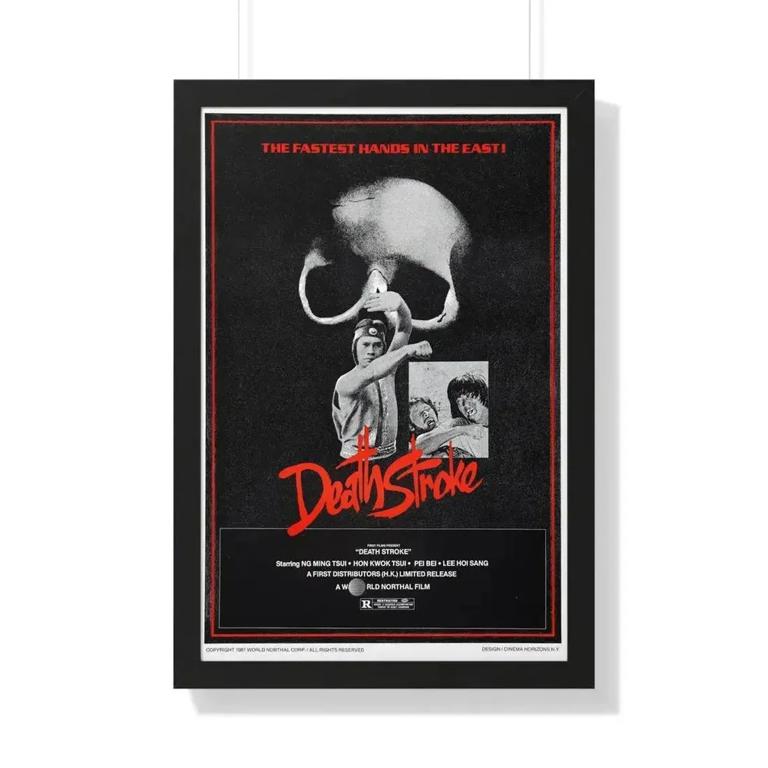 DEATH STROKE 1981 - Framed Movie Poster 20" x 30" Black - The Sticker Space