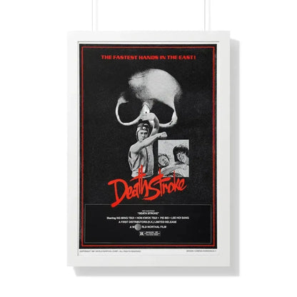 DEATH STROKE 1981 - Framed Movie Poster 20" x 30" White - The Sticker Space