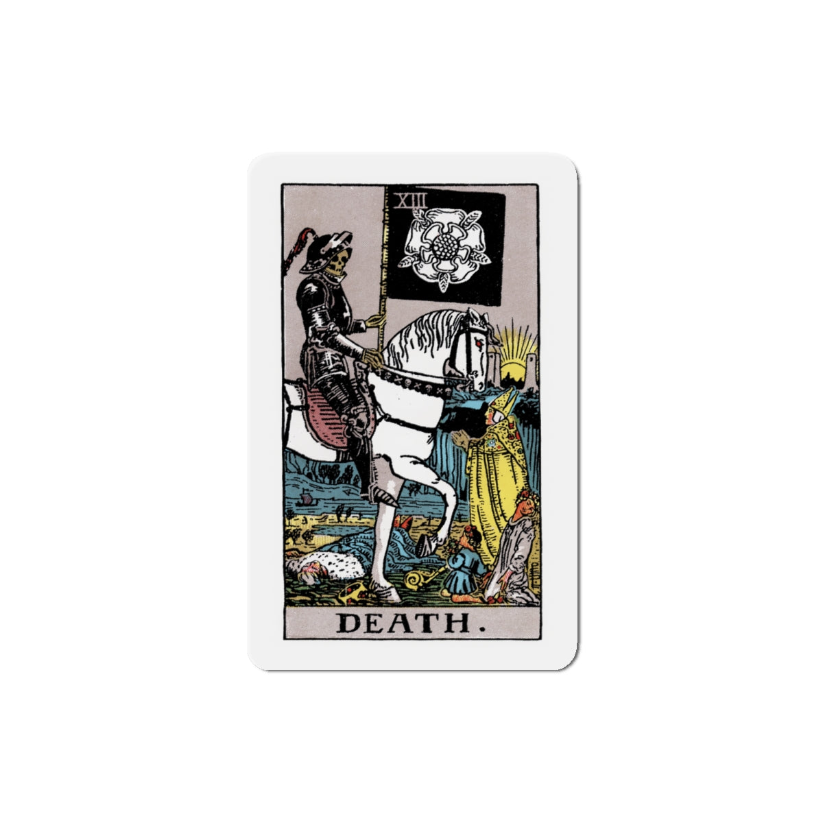 Death (Tarot Card) Die-Cut Magnet-5" x 5"-The Sticker Space