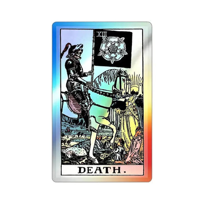 Death (Tarot Card) Holographic STICKER Die-Cut Vinyl Decal 3 Inch Holographic - The Sticker Space