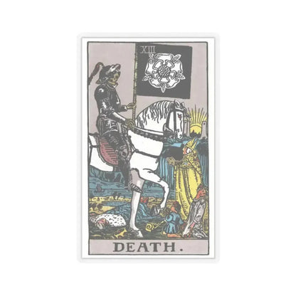 Death (Tarot Card) STICKER Vinyl Kiss-Cut Decal 2 Inch Transparent - The Sticker Space